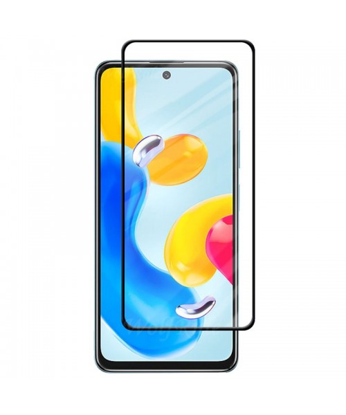 OEM FULL GLUE FULL FACE TEMPERED GLASS FOR XIAOMI REDMI 11 - BLACK OEM FULL GLUE FULL FACE TEMPERED GLASS FOR XIAOMI REDMI 11 - BLACK