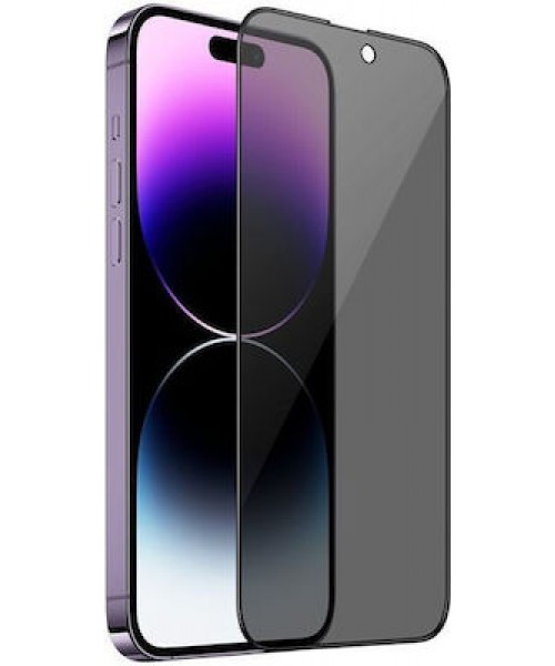 Frame 3D Full Glue Privacy Full Face Tempered Glass Μαύρο (iPhone 15 Pro Max) Frame 3D Full Glue Privacy Full Face Tempered Glass Μαύρο (iPhone 15 Pro Max)
