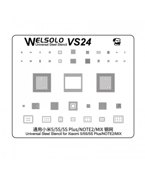 Welsolo VS24 Universal Steel Stencil For Xiaomi Redmi 5/5S/5S Plus/Note 2/ Mi Mix Welsolo VS24 Universal Steel Stencil For Xiaomi Redmi 5/5S/5S Plus/Note 2/ Mi Mix
