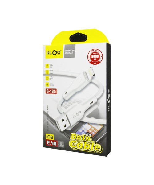 KLGO S185 IOS Lightning 3m Fast Mobile Charging Cable 2.4A KLGO S185 IOS Lightning 3m Fast Mobile Charging Cable 2.4A