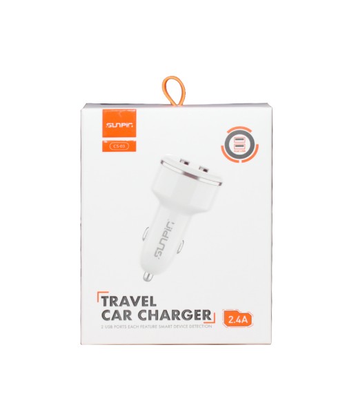 Sunpin CS-03 2.4A Travel Car Charger Sunpin CS-03 2.4A Travel Car Charger