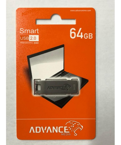  Usb Flash USB 2.0 Advance, αδιάβροχη, επαγγελματικής σειράς, μεταλλικό πλαίσιο - 64Gb