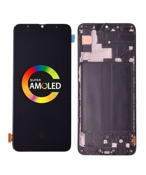 OEM Οθόνη LCD και Μηχανισμός Αφής Samsung Galaxy A70/A705F (Amoled) WITH FRAME - Μαύρο OEM Οθόνη LCD και Μηχανισμός Αφής Samsung Galaxy A70/A705F (Amoled) WITH FRAME - Μαύρο