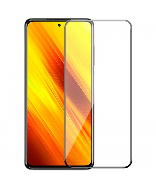OEM FULL GLUE FULL FACE TEMPERED GLASS FOR XIAOMI POCOPHONE X3  - BLACK OEM FULL GLUE FULL FACE TEMPERED GLASS FOR XIAOMI POCOPHONE X3  - BLACK