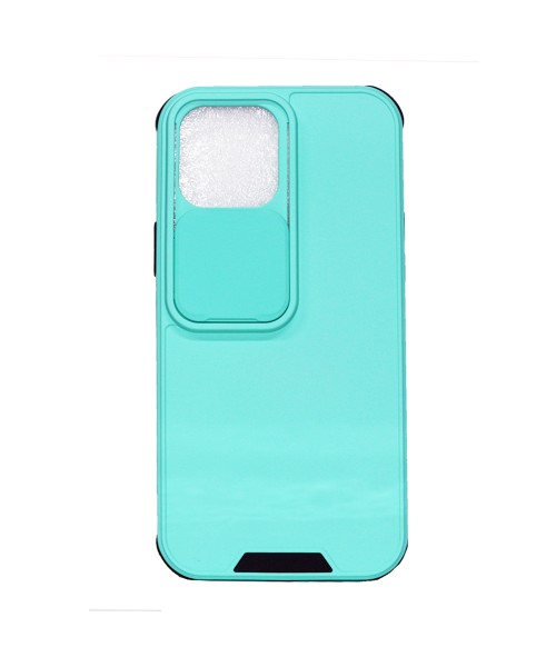 Oem σκληρή πίσω θήκη με ειδικό Slide camera cover για την προστασία της κάμερας για Iphone 13 Pro Max-Cyan Oem σκληρή πίσω θήκη με ειδικό Slide camera cover για την προστασία της κάμερας για Iphone 13 Pro Max-Cyan