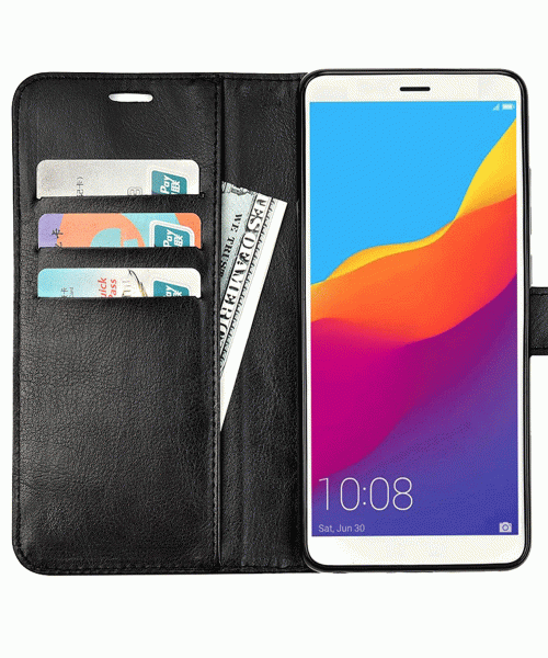 BOOK COVER VITA FOR HUAWEI HONOR 10 - BLACK BOOK COVER VITA FOR HUAWEI HONOR 10 - BLACK