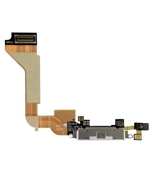 OEM Καλωδιοταινία με Θύρα Φόρτισης για iPhone 4G Λευκό