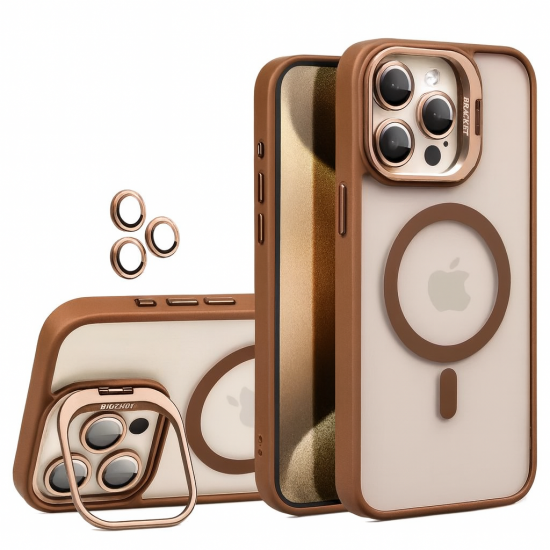 Διαφανής Θήκη iPhone 16 plus με MagSafe, Kickstand & Προστασία Κάμερας – Αντικραδασμική Κάφε