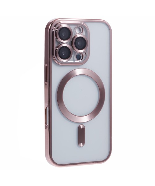 Back Cover Θηκη Σιλικονης Με Τζαμακι Καμερας Και Magsafe (Iphone 13 pro max)Ρόζ