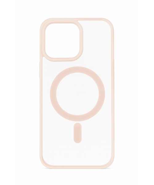 Διάφανη Θήκη Σιλικόνης με Υποστήριξη MagSafe Iphone 16 Pro – Ροζ  Διάφανη Θήκη Σιλικόνης με Υποστήριξη MagSafe Iphone 16 Pro – Ροζ
