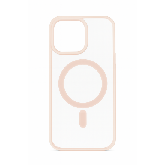 Διάφανη Θήκη Σιλικόνης με Υποστήριξη MagSafe Iphone 12 Pro Max– Ροζ Διάφανη Θήκη Σιλικόνης με Υποστήριξη MagSafe Iphone 12 Pro Max– Ροζ