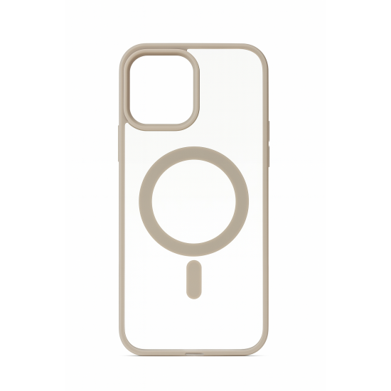 Διάφανη Θήκη Σιλικόνης με Υποστήριξη MagSafe Iphone 15 Pro Max- Γκρί Διάφανη Θήκη Σιλικόνης με Υποστήριξη MagSafe Iphone 15 Pro Max- Γκρί