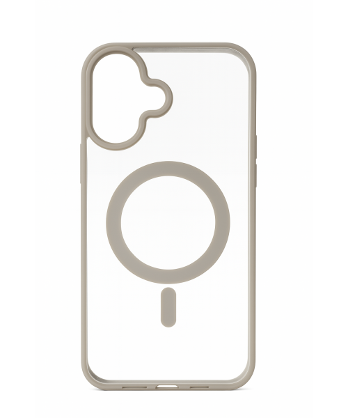 Διάφανη Θήκη Σιλικόνης με Υποστήριξη MagSafe Iphone 16 - Γκρί Διάφανη Θήκη Σιλικόνης με Υποστήριξη MagSafe Iphone 16 - Γκρί