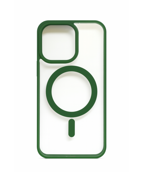 Διάφανη Θήκη Σιλικόνης με Υποστήριξη MagSafe Iphone 13/14 - Πράσινο Διάφανη Θήκη Σιλικόνης με Υποστήριξη MagSafe Iphone 13/14 - Πράσινο