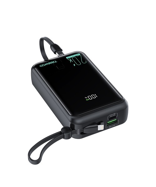 Φορτιστής Τσέπης TRANYOO 20K Power Bank με Ταχεία Φόρτιση 22W και Οθόνη Ενδείξεων