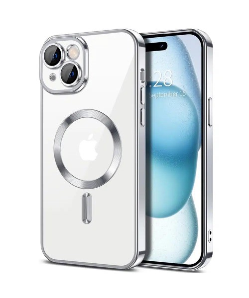 Siipro Back Cover Θηκη Σιλικονης Με Τζαμακι Καμερας Και Magsafe (Iphone 13/14) Ασημί Siipro Back Cover Θηκη Σιλικονης Με Τζαμακι Καμερας Και Magsafe (Iphone 13/14) Ασημί