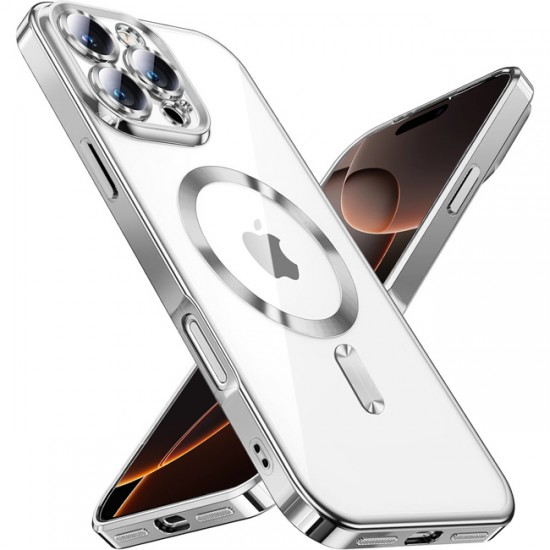 Siipro Back Cover Θηκη Σιλικονης Με Τζαμακι Καμερας Και Magsafe (Iphone 15 Pro Max) Ασημί Siipro Back Cover Θηκη Σιλικονης Με Τζαμακι Καμερας Και Magsafe (Iphone 15 Pro Max) Ασημί