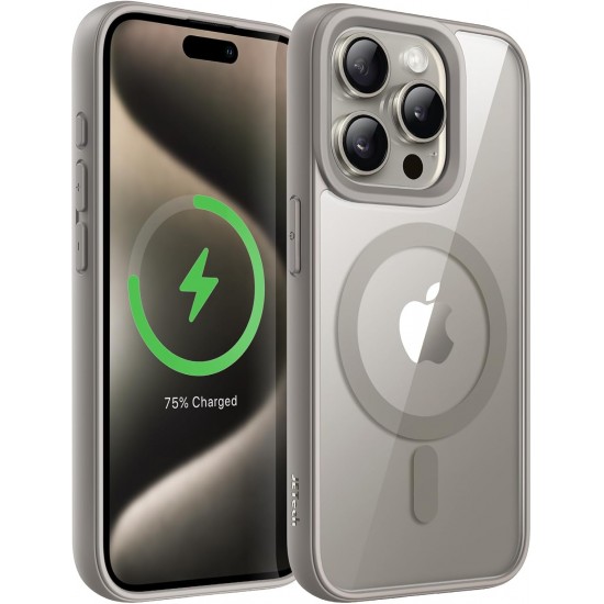 Θήκη Σιλικόνης για iphone 16 Pro Back Cover Με Magsafe -Γκρί Θήκη Σιλικόνης για iphone 16 Pro Back Cover Με Magsafe -Γκρί