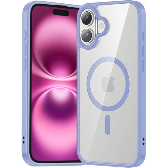 Θήκη Σιλικόνης για iphone 16 Plus Back Cover Με Magsafe -Γαλάζιο