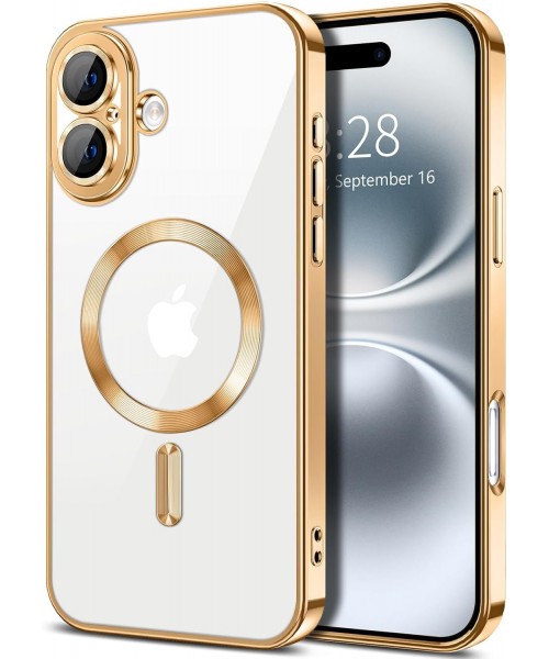 Siipro Back Cover Θηκη Σιλικονης Με Τζαμακι Καμερας Και Magsafe (Iphone 16 plus)Χρύσο Siipro Back Cover Θηκη Σιλικονης Με Τζαμακι Καμερας Και Magsafe (Iphone 16 plus)Χρύσο