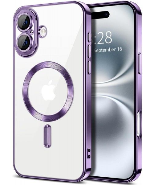 Siipro Back Cover Θηκη Σιλικονης Με Τζαμακι Καμερας Και Magsafe (Iphone 16plus)Μώβ Siipro Back Cover Θηκη Σιλικονης Με Τζαμακι Καμερας Και Magsafe (Iphone 16plus)Μώβ