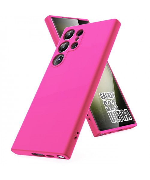 Siipro Case for Samsung Galaxy S23 Ultra Silicone TPU Soft Touch (Pink) Siipro Case for Samsung Galaxy S23 Ultra Silicone TPU Soft Touch (Pink)