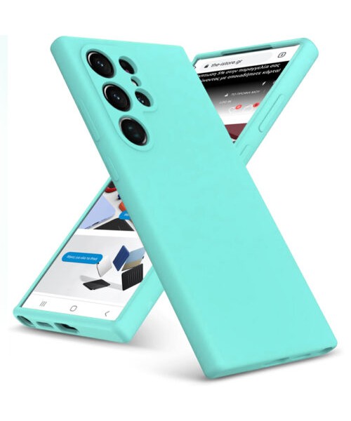 Siipro Case for Samsung Galaxy S23 Ultra Silicone TPU Soft Touch (Cyan) Siipro Case for Samsung Galaxy S23 Ultra Silicone TPU Soft Touch (Cyan)