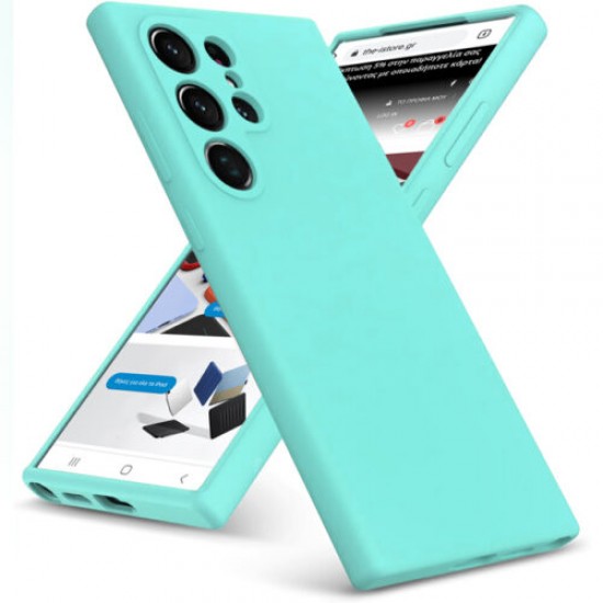 Siipro Case for Samsung Galaxy S23 Ultra Silicone TPU Soft Touch (Cyan) Siipro Case for Samsung Galaxy S23 Ultra Silicone TPU Soft Touch (Cyan)