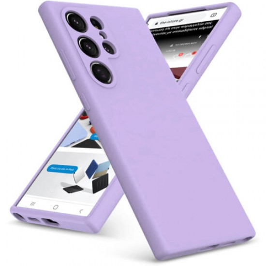 Siipro Case for Samsung Galaxy S23 Ultra Silicone TPU Soft Touch (Purple)