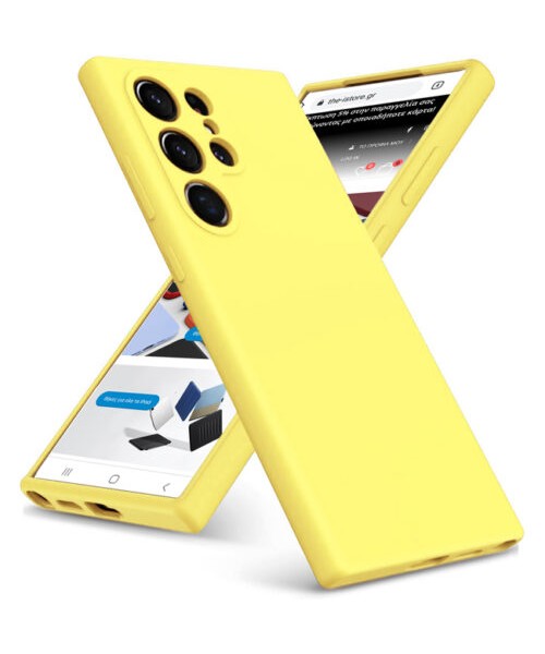 Siipro Case for Samsung Galaxy S23 Ultra Silicone TPU Soft Touch (Yellow) Siipro Case for Samsung Galaxy S23 Ultra Silicone TPU Soft Touch (Yellow)