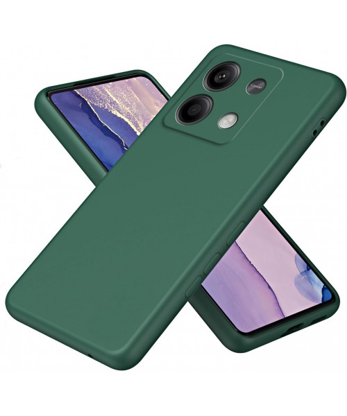 Θήκη Siipro για XIAOMI redmi note 13 -4G Silicone Tpu Soft Touch -Σκούρο Πράσινο