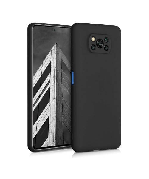 Θήκη Siipro για Poco x3 Silicone Tpu Soft Touch -μαύρο