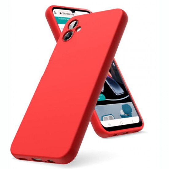 Θήκη Siiproγια Samsung Galaxy A07 Silicone Tpu Soft Touch - Κόκκινο