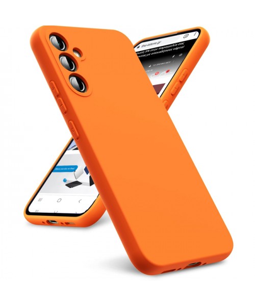 Θήκη Siiproγια Samsung Galaxy A56 5G Silicone Tpu Soft Touch - Πορτοκαλί
