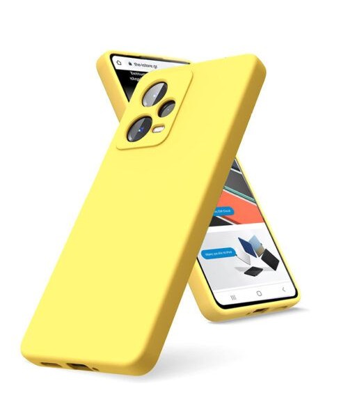 Θήκη Siipro για XIAOMI Redmi note 12 pro -5G Silicone Tpu Soft Touch -Κίτρινο