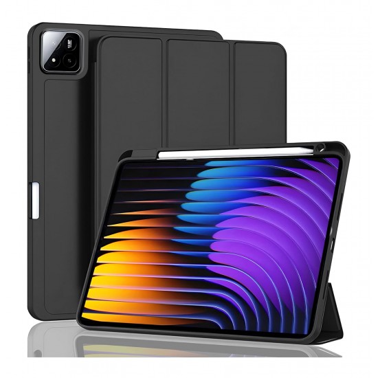 Θήκη με Υποδοχή για Πενάκι για Xiaomi Pad 7/7 Pro – Μαύρη Θήκη με Υποδοχή για Πενάκι για Xiaomi Pad 7/7 Pro – Μαύρη