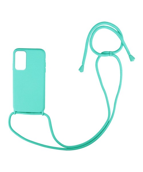 Liquid Back Cover Σιλικόνης με Κορδόνι Για (Samsung Galaxy S23 ) - Τιρκουάζ  Liquid Back Cover Σιλικόνης με Κορδόνι Για (Samsung Galaxy S23 ) - Τιρκουάζ