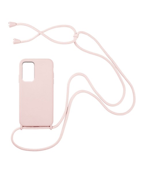 Liquid Back Cover Σιλικόνης με Κορδόνι Για (Samsung Galaxy A53 5g ) - ροζ Liquid Back Cover Σιλικόνης με Κορδόνι Για (Samsung Galaxy A53 5g ) - ροζ