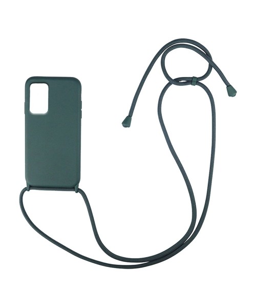 Liquid Back Cover Σιλικόνης με Κορδόνι Για (Samsung Galaxy A32 5G ) - Σκούρο Πράσινο Liquid Back Cover Σιλικόνης με Κορδόνι Για (Samsung Galaxy A32 5G ) - Σκούρο Πράσινο