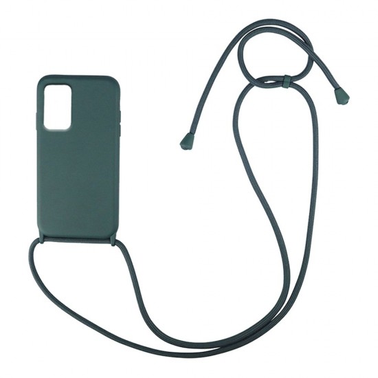 Liquid Back Cover Σιλικόνης με Κορδόνι Για (Samsung Galaxy A04s ) - Σκούρο Πράσινο Liquid Back Cover Σιλικόνης με Κορδόνι Για (Samsung Galaxy A04s ) - Σκούρο Πράσινο