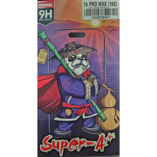 Super Glass A+ Full Glue  iPhone 15 PRO MAX