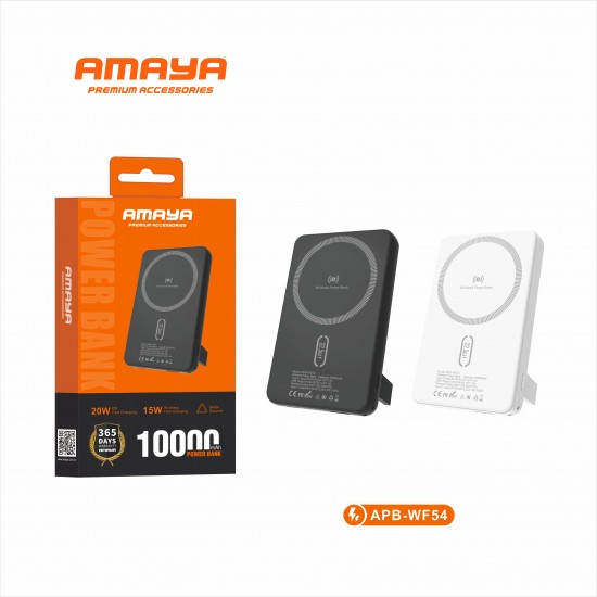 AMAYA APB-WF54 Power Bank 1000mAh Wireless fast charger -Μαύρο AMAYA APB-WF54 Power Bank 1000mAh Wireless fast charger -Μαύρο