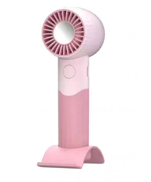 Μίνι φορητός ανεμιστήρας, επαναφορτιζόμενος με στροβίλο USB με βάση τηλεφώνου -Ρόζ Μίνι φορητός ανεμιστήρας, επαναφορτιζόμενος με στροβίλο USB με βάση τηλεφώνου -Ρόζ