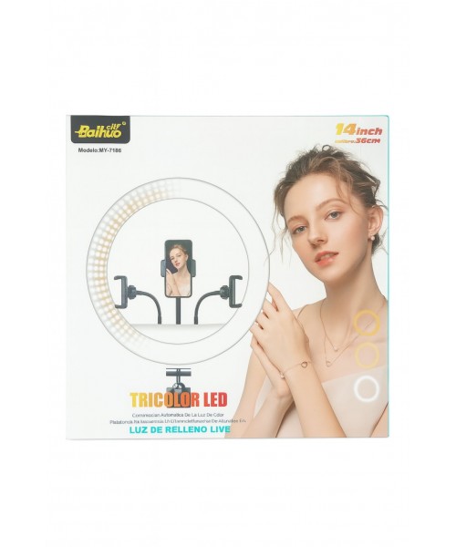 Δαχτυλίδι Φωτισμού LED 14'' με Βάση για Κινητό – MY-7186 Δαχτυλίδι Φωτισμού LED 14'' με Βάση για Κινητό – MY-7186